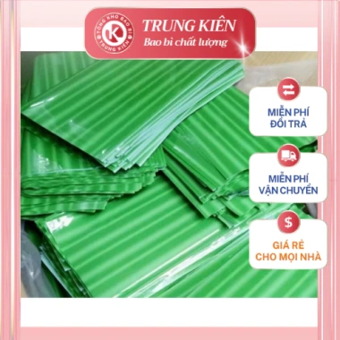 Lá chuối giả 1kg bọc nilong xé tờ thay thế lá chuối gói giò chả, giá chỉ 65.000 VND, tổng kho sỉ bao bì Trung Kiên