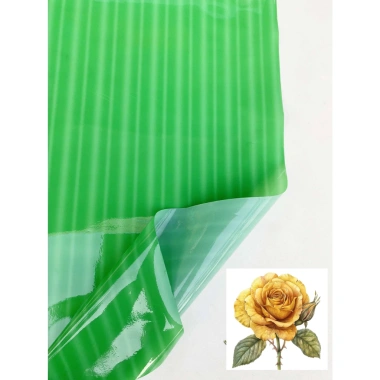 Lá chuối giả gói giò, chả lụa, nem chua - Giấy kiếng xanh lá 1m x 77cm, cắt liền, giá ưu đãi 36.000₫