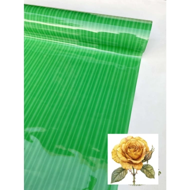 Lá chuối giả gói giò, chả lụa, nem chua - Giấy kiếng xanh lá 1m x 77cm, cắt liền, giá ưu đãi 36.000₫