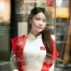 Lá cờ đỏ sao vàng thêu sẵn PKAD10 - Đính quần áo dài cách tân, nhiều kích thước 8