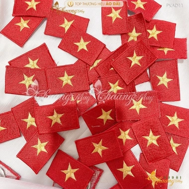 Lá Cờ Đỏ Sao Vàng Thêu Sẵn PKAD11 – Đính Quần Áo Dài Cách Tân Nữ Truyền Thống, Nhiều Kích Thước, Giá 14,307₫ 7