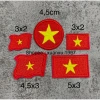 Lá cờ đỏ sao vàng thêu ủi nhiệt gắn kẹp tóc, vá áo rách giá 4,450₫