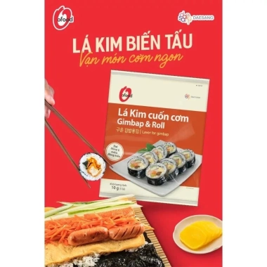 Lá kim cuốn cơm 10g - 64 gói / thùng, giá chỉ 65.190đ, giảm tới 20% - Top Value 3