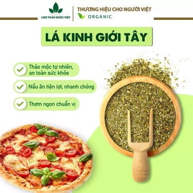 Lá kinh giới tây sấy lạnh 100g Oregano - Gia vị Âu ướp steak, pizza, mì ý 16.000 VND