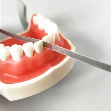 Lá mài kẽ răng 2 mặt - Đánh bóng làm đẹp răng, vật liệu nha khoa nhám kẻ răng, giảm giá 30% chỉ 30.160₫