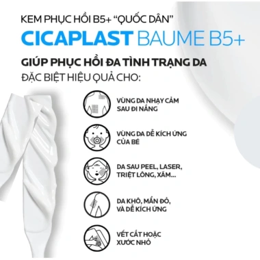 La Roche Posay Cicaplast Baume B5+ - Dưỡng làm dịu giảm kích ứng chỉ 399.000 VND