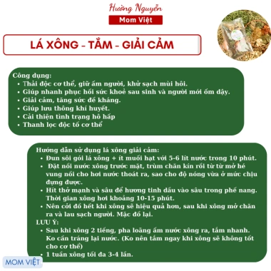 Lá Xông Tắm Thảo Dược Giải Cảm Phục Hồi Cơ Thể Tăng Sức Đề Kháng 19.800 VND 8