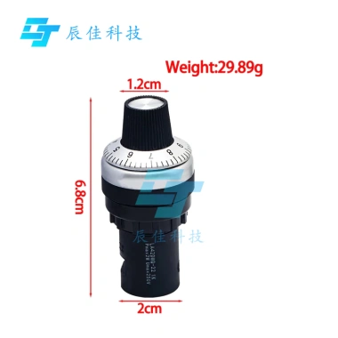 LA42DWQ-22 Pro 22mm Đường kính Nồi công tắc điện áp quay Arduino 1K-500K Giá 48,158 VND