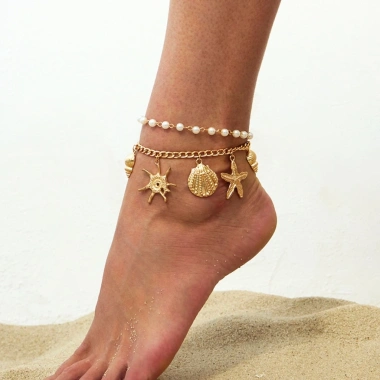 Lắc Chân Boho Summer Kim Loại Charm Tự Do Phóng Khoáng - Giảm Giá 79.200đ
