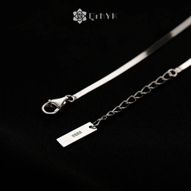 Lắc chân chuỗi rắn bằng thép không gỉ màu bạc - thời trang nam nữ, giảm giá 43.340 4