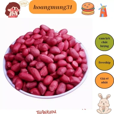 Lạc đỏ (đậu phộng) sống quê hàng sạch 1kg - Giá ưu đãi 54.600đ, tươi ngon, chất lượng đặc biệt 2