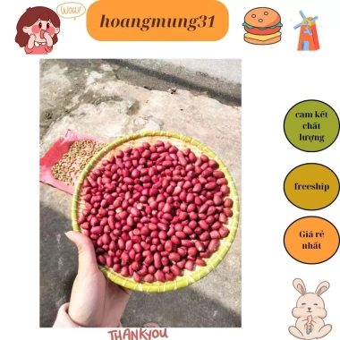 Lạc đỏ (đậu phộng) sống quê hàng sạch 1kg - Giá ưu đãi 54.600đ, tươi ngon, chất lượng đặc biệt 3