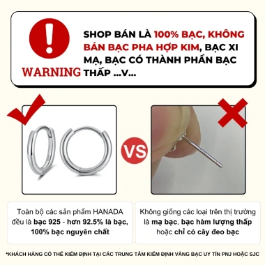 Lắc tay bạc 925 Hanada Trái Tim Vô Cực Đính Đá Lấp Lánh Vòng tay dây rút