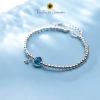 Lắc tay bạc Blue Sapphire 21cm - Đá xanh lung linh, giá ưu đãi 869.000₫