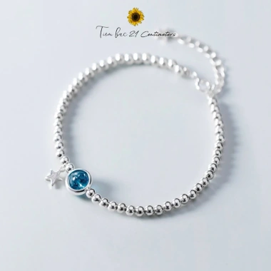 Lắc tay bạc Blue Sapphire 21cm - Đá xanh lung linh, giá ưu đãi 869.000₫ 5