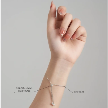 Lắc tay bạc đá thạch anh phong thủy – Vòng tay tiểu thư xinh xắn may mắn, tình yêu Udumbara – Giá chỉ 373,365₫