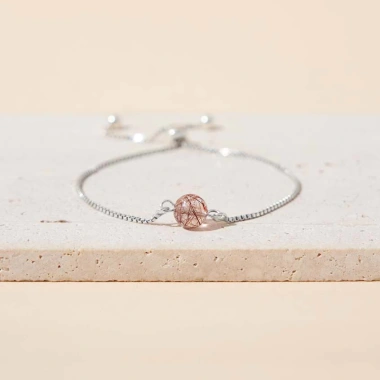 Lắc tay bạc đá thạch anh phong thủy – Vòng tay tiểu thư xinh xắn may mắn, tình yêu Udumbara – Giá chỉ 373,365₫