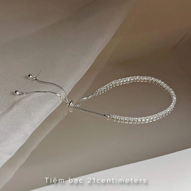 Lắc tay bạc Diamond line dây rút 21cm - Giá ưu đãi 569.000₫, giảm ngay 3
