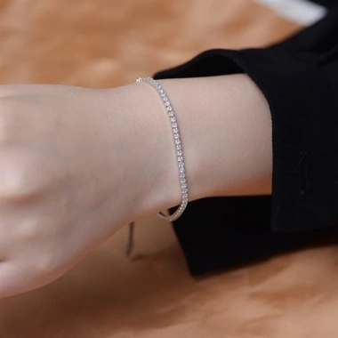 Lắc tay bạc Diamond line dây rút 21cm - Giá ưu đãi 569.000₫, giảm ngay 4