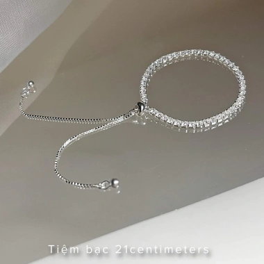 Lắc tay bạc Diamond line dây rút 21cm - Giá ưu đãi 569.000₫, giảm ngay 6