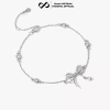 Lắc tay bạc KYDOPAL charm nơ đính đá cá tính 925 - Giá ưu đãi 610k HCM Hỏa Tốc 9
