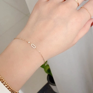 Lắc tay bạc mạ vàng 14K LAVESTA LAV081 Rincy – Thanh lịch, hiện đại, giá 610.000₫ 3