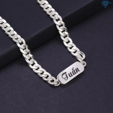 Lắc tay bạc nam mắt xích khắc tên LTA54 - Trang sức TNJ, giá ưu đãi 1.929.000₫ 5