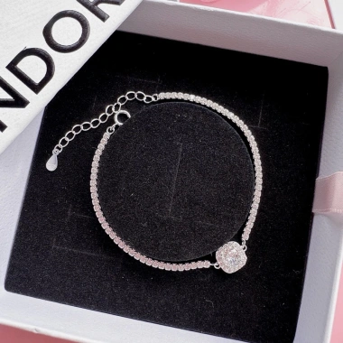 Lắc tay bạc nữ CHYSILVER full đá bạc thật – Giá ưu đãi 550.000 VNĐ, chỉ 698.500 VNĐ