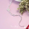 Lắc tay bạc nữ cỏ 4 lá may mắn - Vòng tay TUNA SILVER đính đá, cam kết chuẩn bạc, 550k 5