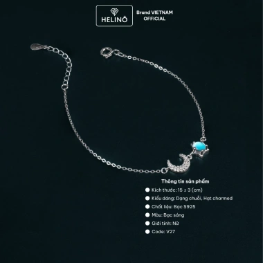 Lắc tay bạc nữ Helino Moonstone S925 - Mặt trăng lấp lánh, giảm giá 499.000đ