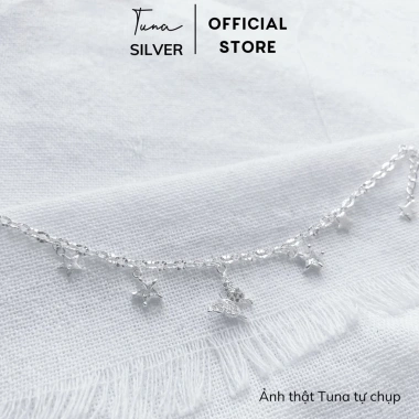 Lắc tay bạc nữ hình hồ điệp, vòng bướm TUNA SILVER đính đá chuẩn bạc - 499k 4