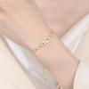 Lắc tay bạc nữ Laura Jewelry vòng cỏ bốn lá đá lấp lánh, dây rút 925 - 509.000 6