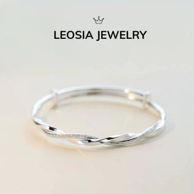 Lắc tay bạc nữ LEOSIA LA41 lấp lánh - vòng tay thanh lịch, đi học quà tặng 650k