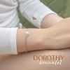 Lắc tay bạc nữ mạ vàng hồng 18K LAVESTA LAV061 cỏ 4 lá đôi thiết kế mới sang chảnh - Giá ưu đãi 840k 5