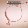 Lắc tay bạc nữ mạ vàng hồng 18K LAVESTA LAV083 - Sức sống, giảm còn 840.000 VND