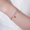 Lắc tay bạc nữ mạ vàng hồng 18K LAVESTA LAV115 Cloverfly Cánh bướm đỏ quyến rũ 1,090,000₫ 3