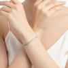Lắc tay bạc nữ MATERA S925 đính đá thiết kế basic tối giản sang trọng - MLT27 7