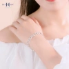 Lắc Tay Bạc Nữ Nguyên Chất Duy Hiển S990 Hình Trái Tim Bản To Dày Dặn - Giá 1.879.000 VND 6