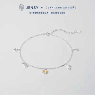 Lắc tay bạc nữ S925 JENSY charm độc đáo Cinderella- vòng tay xinh xắn 709.000₫