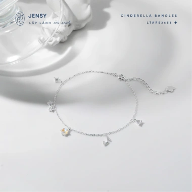 Lắc tay bạc nữ S925 JENSY charm độc đáo Cinderella- vòng tay xinh xắn 709.000₫