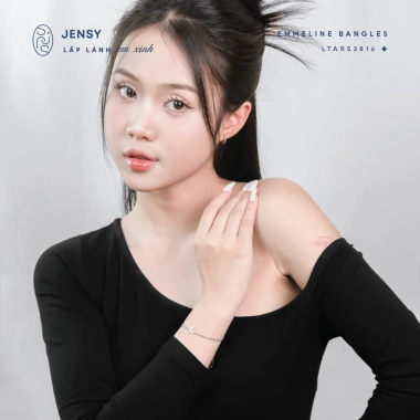 Lắc Tay Bạc Nữ S925 JENSY Emmeline Hình Bướm Đà - Giá ưu đãi 569k