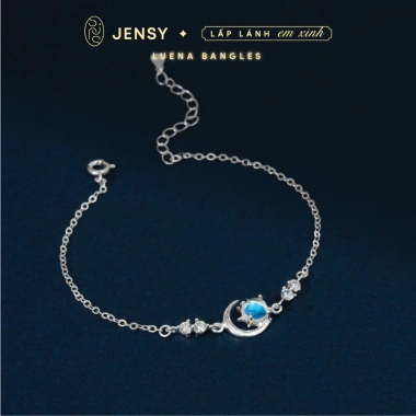 Lắc tay bạc nữ S925 JENSY Luena Đá đổi màu, kiểm định GIV, chỉ 571.000đ 2