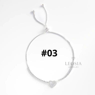 Lắc tay bạc nữ s925 LEOSIA JEWELRY LA59 - Quà tặng yêu thương, giá ưu đãi 750k 4