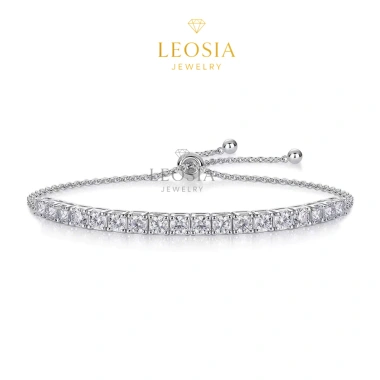 Lắc tay bạc nữ s925 LEOSIA JEWELRY LA59 - Quà tặng yêu thương, giá ưu đãi 750k 9