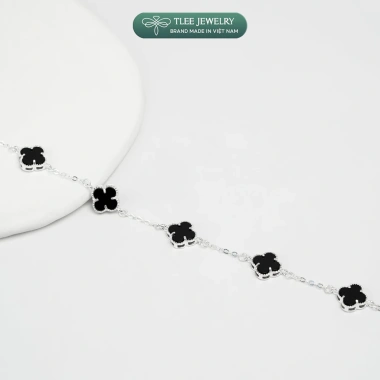 Lắc tay bạc nữ TLEE charm hoa cỏ bốn lá 8mm sang trọng - Giá giảm 660k 6