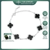 Lắc tay bạc nữ TLEE charm hoa cỏ bốn lá đơn sắc - Giá giảm còn 760.000₫ 2