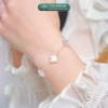 Lắc tay bạc nữ TLEE charm hoa cỏ bốn lá đơn sắc - Giá giảm còn 760.000₫ 6