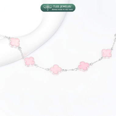 Lắc tay bạc nữ TLEE charm hoa cỏ bốn lá đơn sắc - Giá giảm còn 760.000₫ 10
