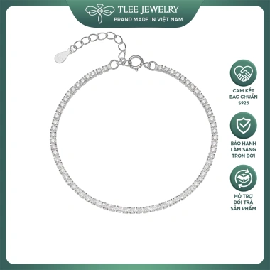 Lắc tay bạc nữ TLEE full dải đá lấp lánh - Giảm còn 832.000đ
