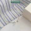 Lắc tay bạc nữ TLEE LT370 - Charm nơ thắt, ngôi sao & tim hồng, giảm giá 23% 2